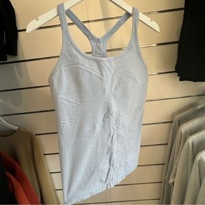 Lulu Grey Racer Back with Built in Bra. Like new. Size L